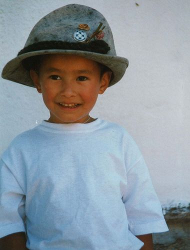David mit dem Tiroler Hut, Österreich, 1997